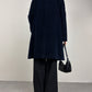 Cinzia Rocca Icon cappotto blu in alpaca e lana