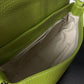 Made in Italy olive green leather bag