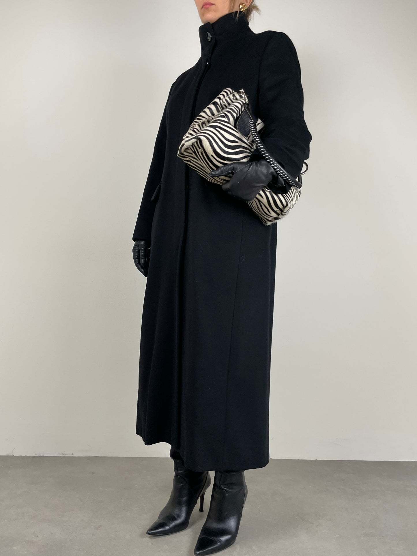 Cappotto lungo Made in Italy in lana