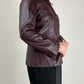 Giacca vera pelle bordeaux