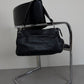 Shoulder bag in vera pelle con anelli