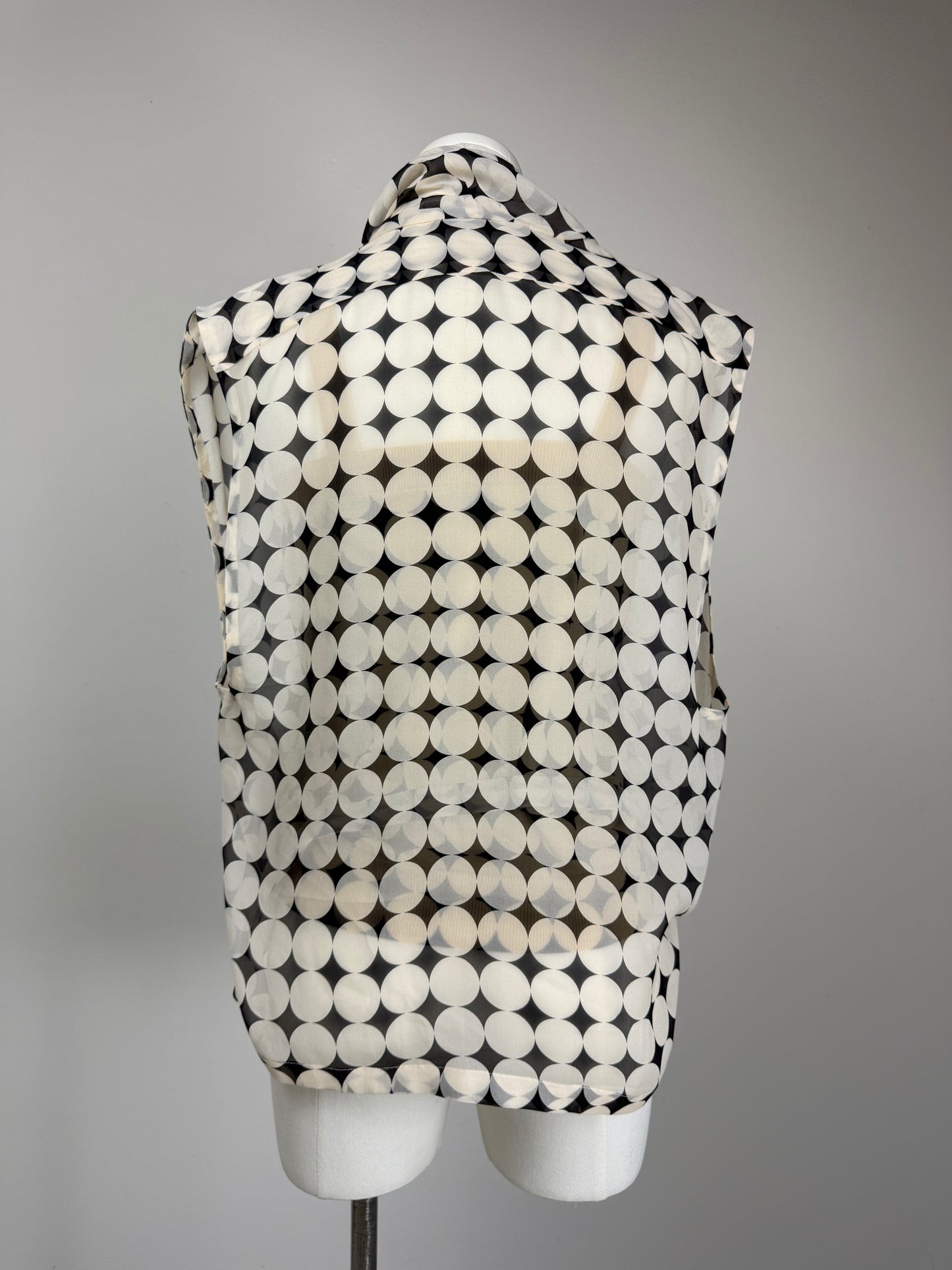 DRIES VAN NOTEN blusa in seta con top in cotone