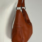 Borsa in vera pelle color caramello