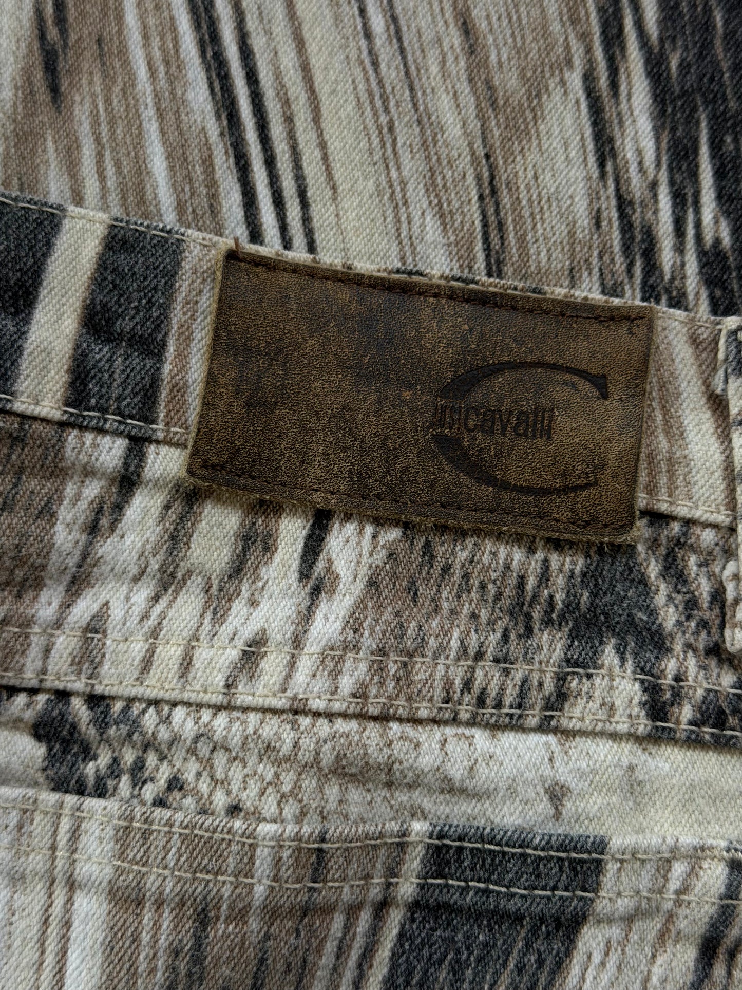 Just Cavalli pantaloni a fantasia pitonata astratta
