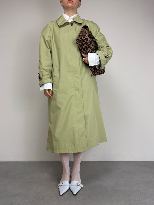 Trench vintage color pistacchio