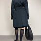 Trench Allegri blu con cintura