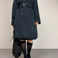 Trench Allegri blu con cintura