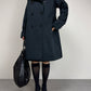 Trench Allegri blu con cintura