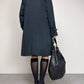 Trench Allegri blu con cintura