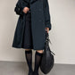 Trench Allegri blu con cintura