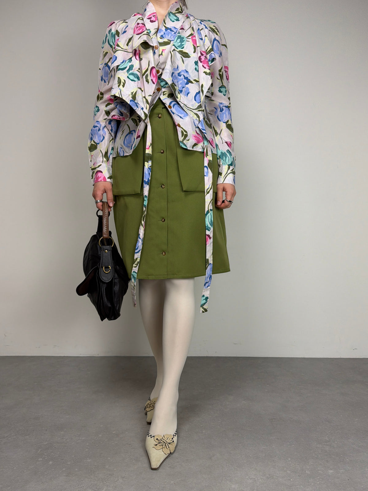 VIVIENNE WESTWOOD blusa floreale in seta