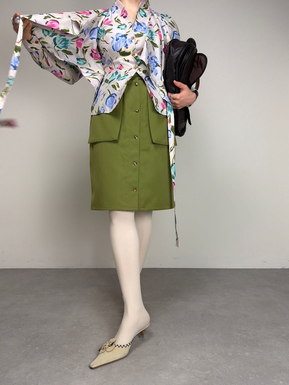 VIVIENNE WESTWOOD blusa floreale in seta