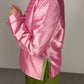 Giacchino in shantung di seta rosa