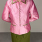 Giacchino in shantung di seta rosa
