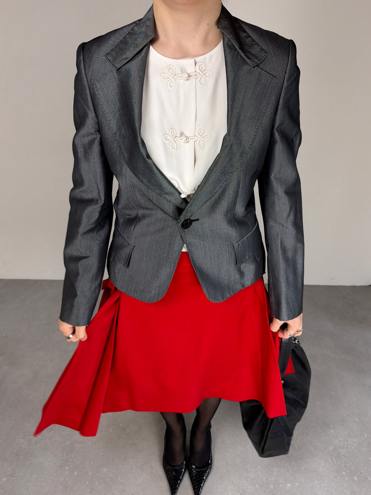 Blusa vintage made in Italy in pura seta