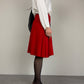 JIL SANDER gonna in lana con pieghe laterali