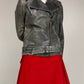 Chiodo vintage made in Italy in vera pelle effetto distressed