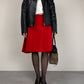 Giacca vintage in vera pelle nera