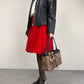 Giacca vintage in vera pelle nera