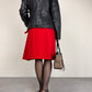 Giacca vintage in vera pelle nera