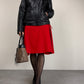 Giacca vintage in vera pelle nera