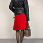 Giacca vintage in vera pelle nera