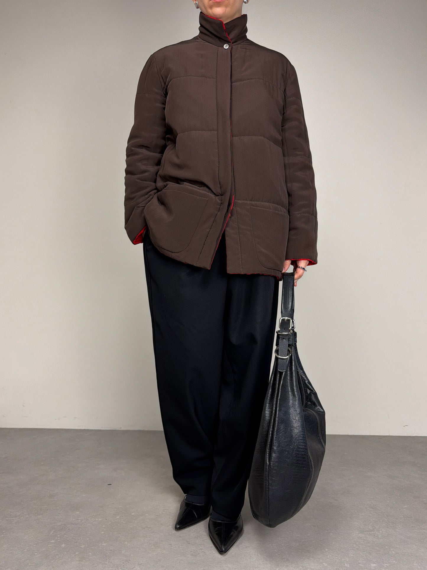 Giacca double-face in 100% seta vintage made in Italy