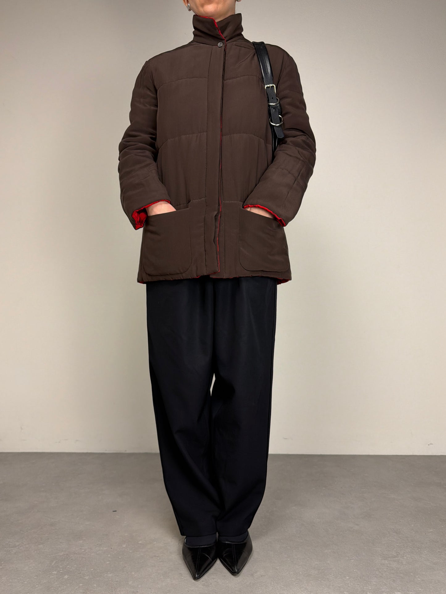 Giacca double-face in 100% seta vintage made in Italy