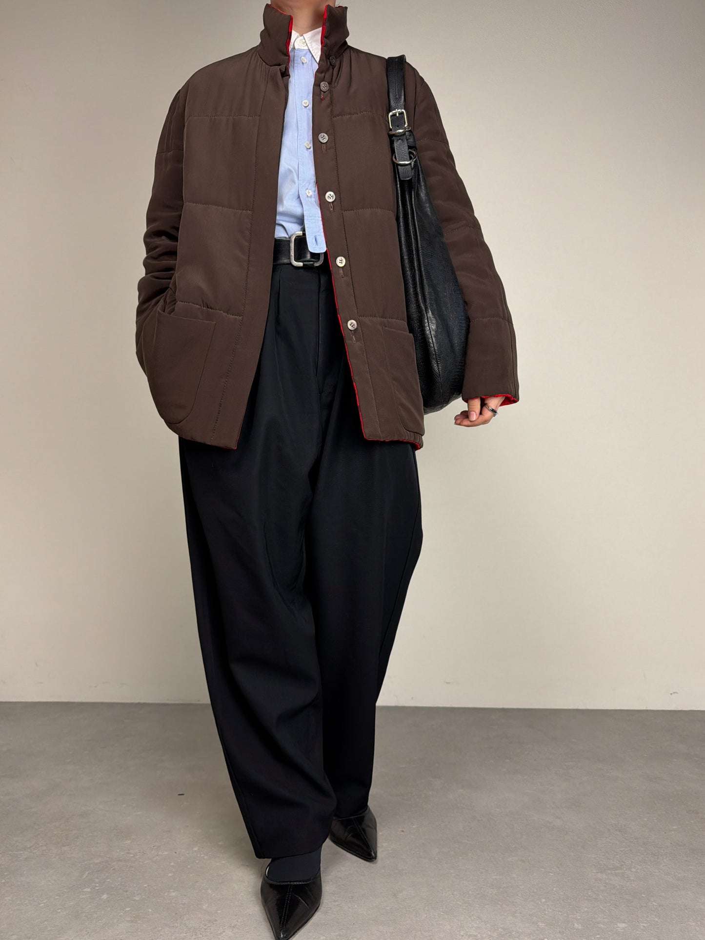 Giacca double-face in 100% seta vintage made in Italy