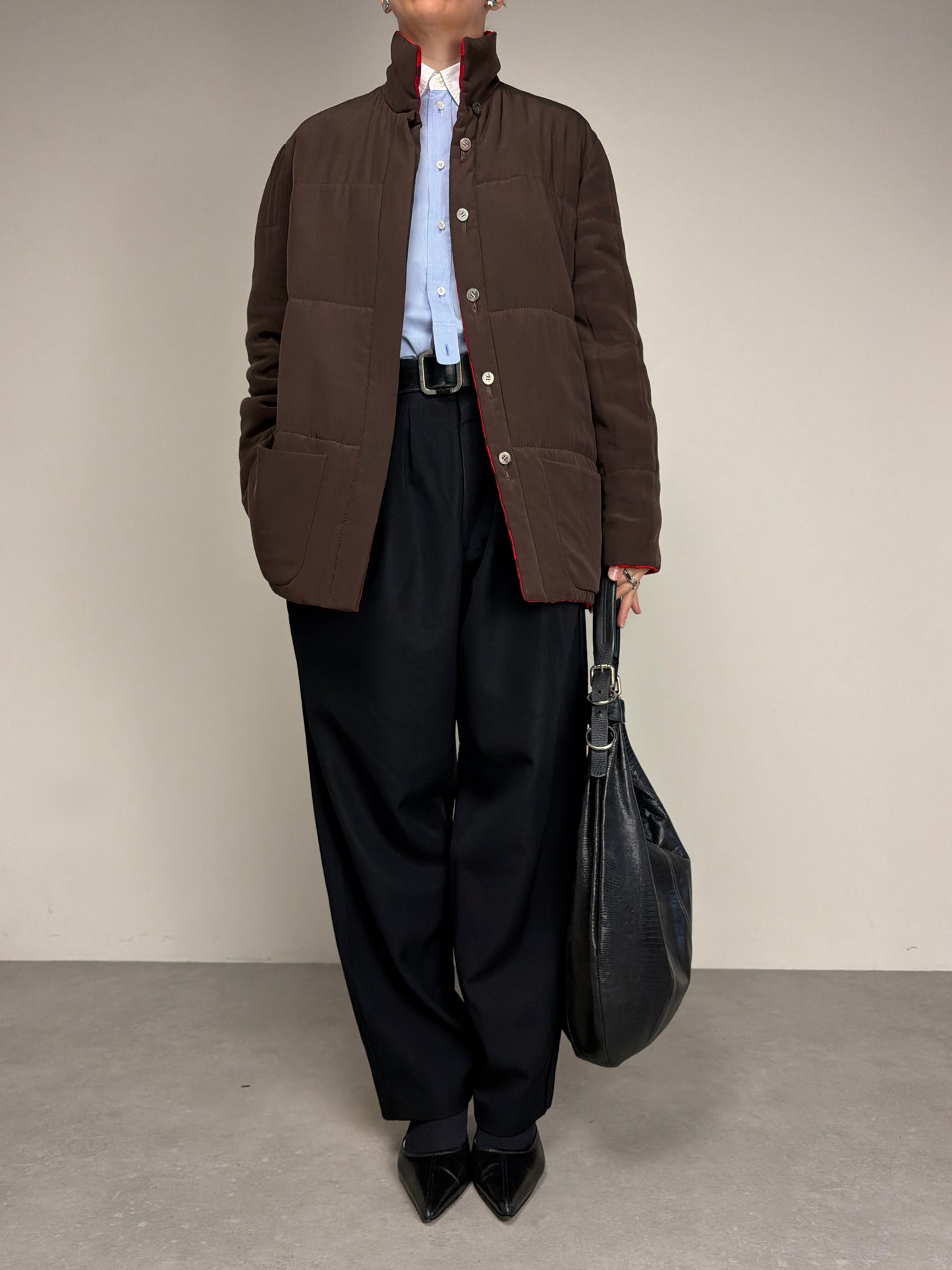 Giacca double-face in 100% seta vintage made in Italy