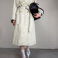 Trench vintage Marella in cotone beige