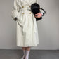 Trench vintage Marella in cotone beige