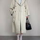Trench vintage Marella in cotone beige