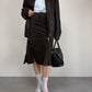 Giacca over in vera pelle marrone