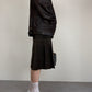 Giacca over in vera pelle marrone
