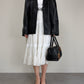 Blazer in vera pelle nera