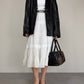 Blazer in vera pelle nera