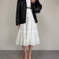 Blazer in vera pelle nera