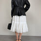 Blazer in vera pelle nera
