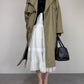 Trench vintage in misto cotone a doppiopetto