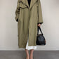 Trench vintage in misto cotone a doppiopetto