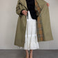 Trench vintage in misto cotone a doppiopetto