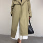 Trench vintage in misto cotone a doppiopetto