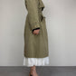 Trench vintage in misto cotone a doppiopetto