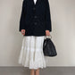 Giacca vintage in camoscio blu