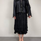 Giacca vintage made in London in vera pelle nera