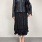 Giacca vintage made in London in vera pelle nera