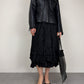 Giacca vintage made in London in vera pelle nera