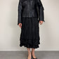 Giacca vintage made in London in vera pelle nera