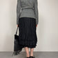 Giacca in twill di lana con nodo al collo